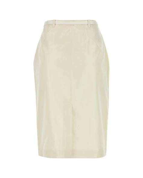 faille fructidor skirt by prada p174hg.1mp|Prada logo.